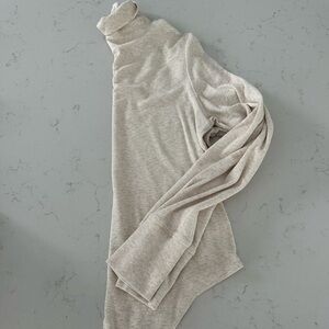 Aerie Ribbed Cream Long Sleeve